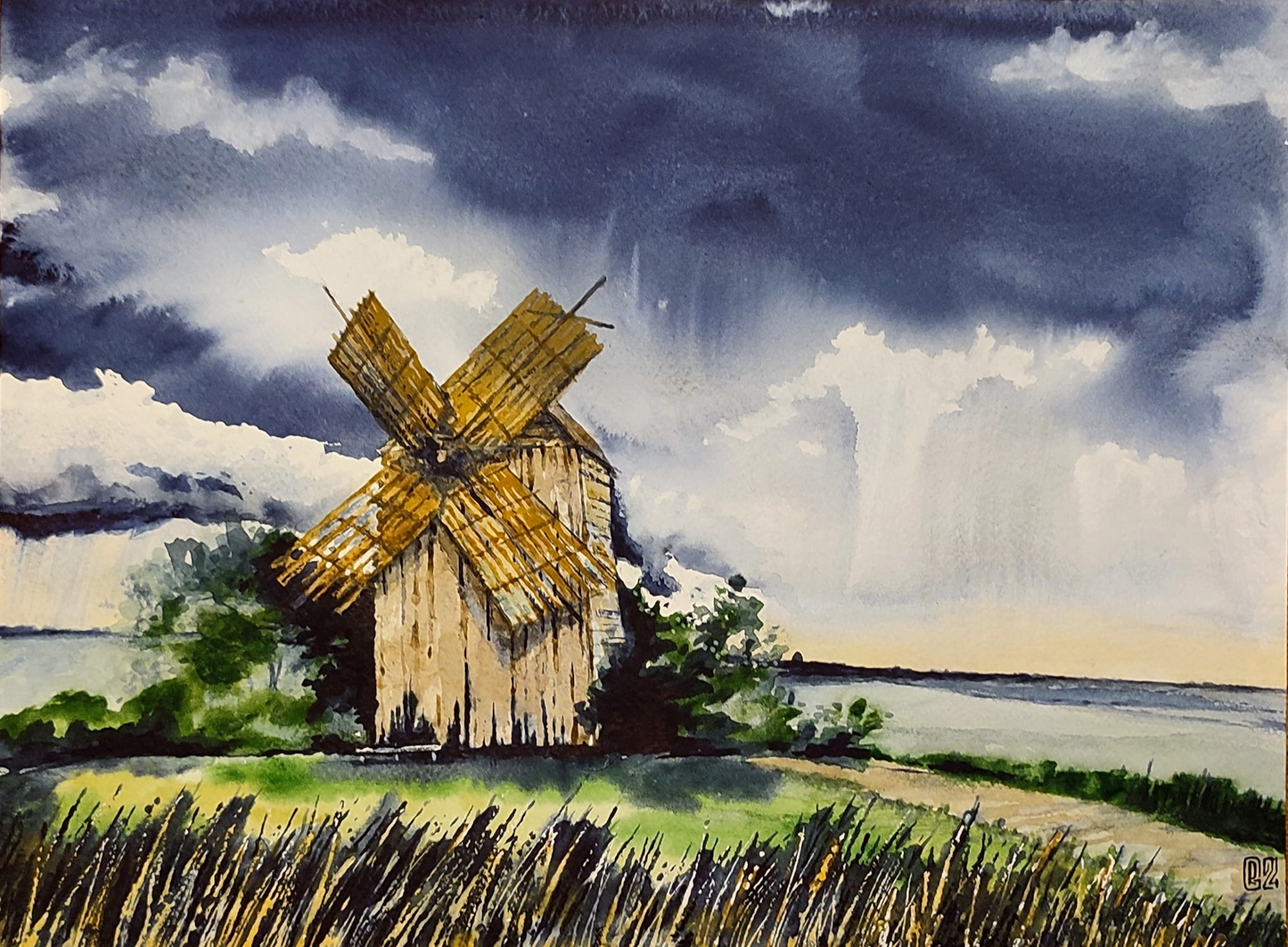 Vieux moulin prês de Kyiv